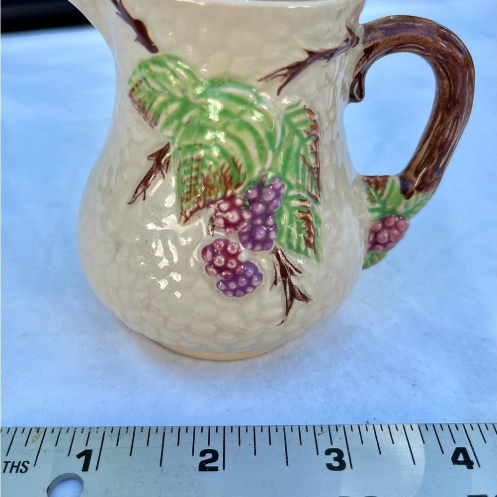 Vintage Wade Pottery Cream Pitcher‎ 'Bramble' 3 1/2”